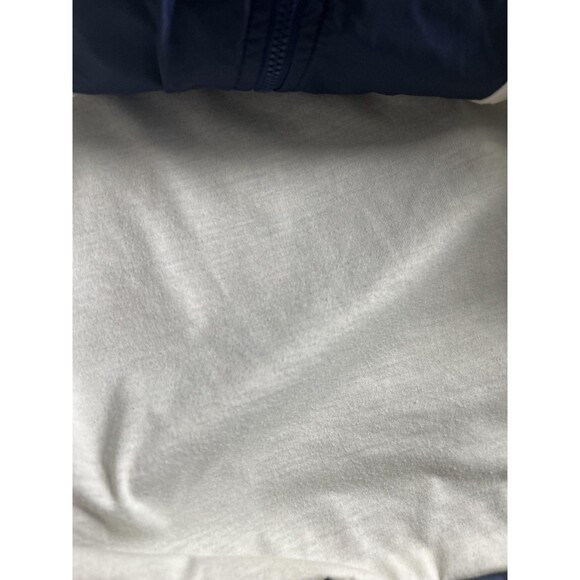 Nike Windbreaker Jacket Mens Large Blue White Full Zip Spell Out Swoosh Neon - Picture 10 of 10